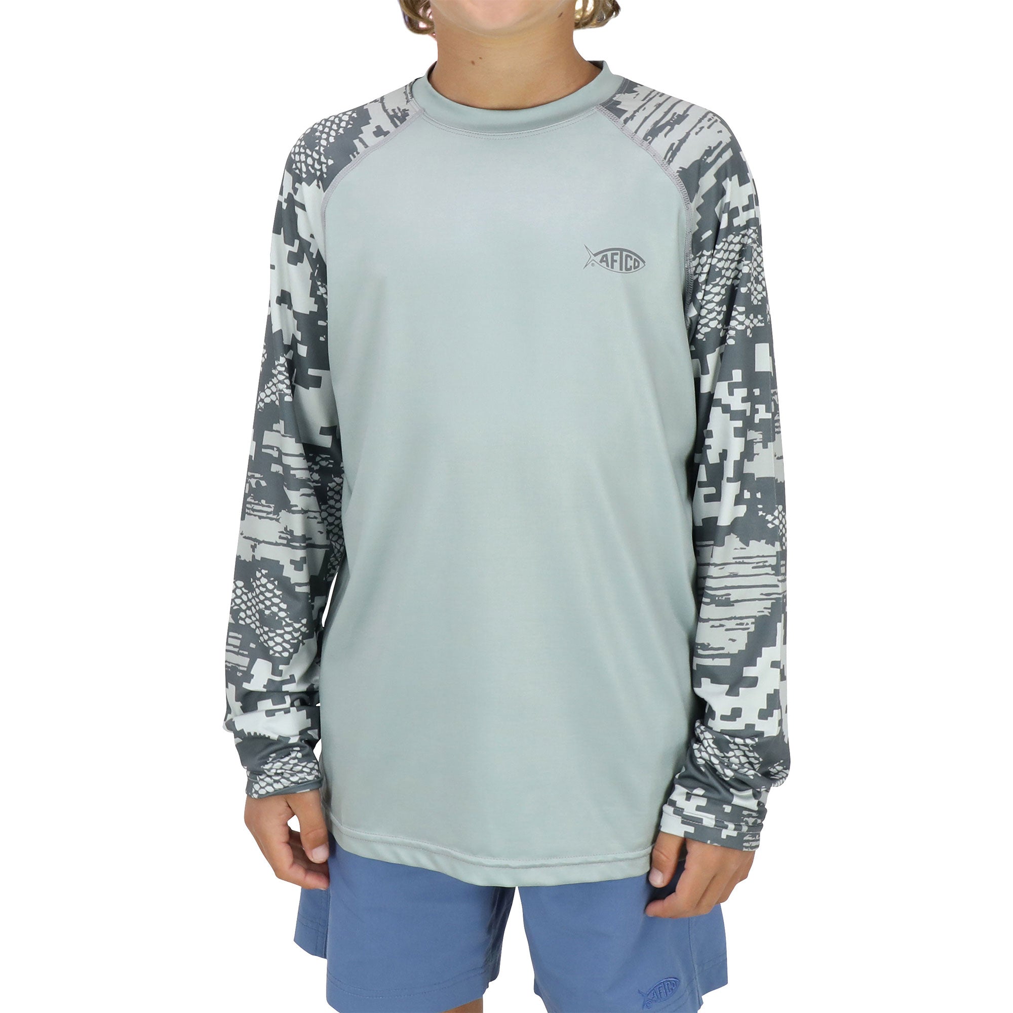 Youth Tactical Camo LS Performance Shirt - Image 3