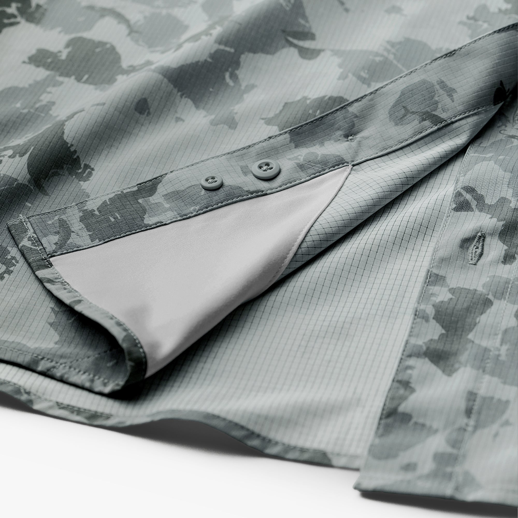 Air-O Mesh Printed SS Button Down Shirt - Image 15