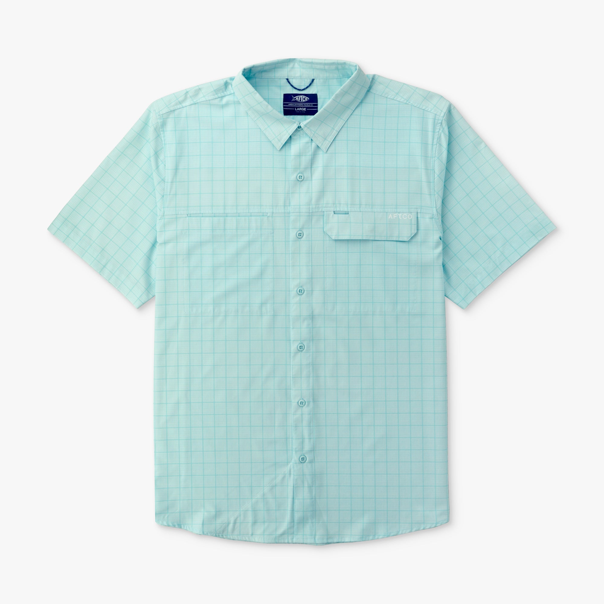 Air-O Mesh Printed SS Button Down Shirt - Image 2