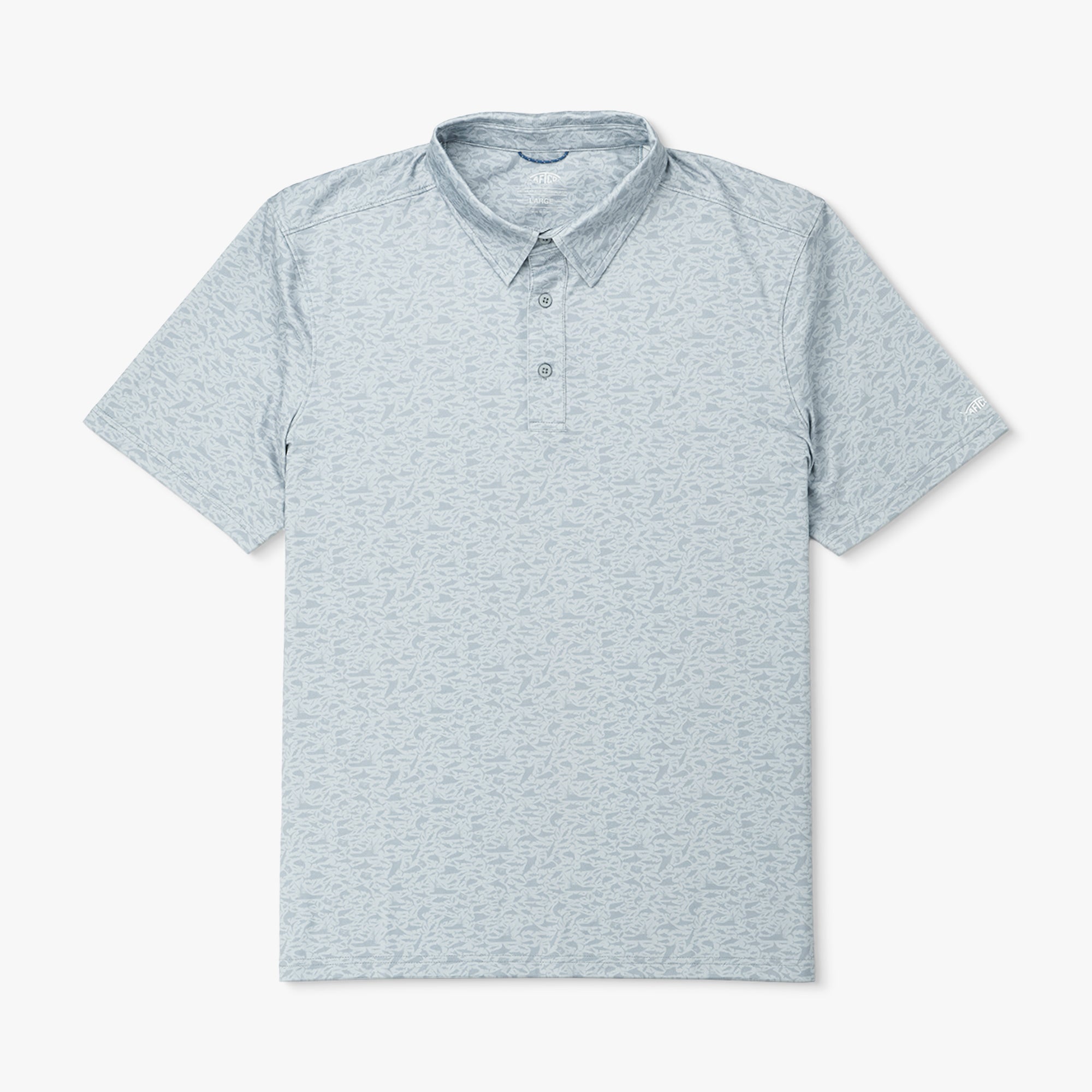 Cypress Printed Performance Polo Shirt - Image 2