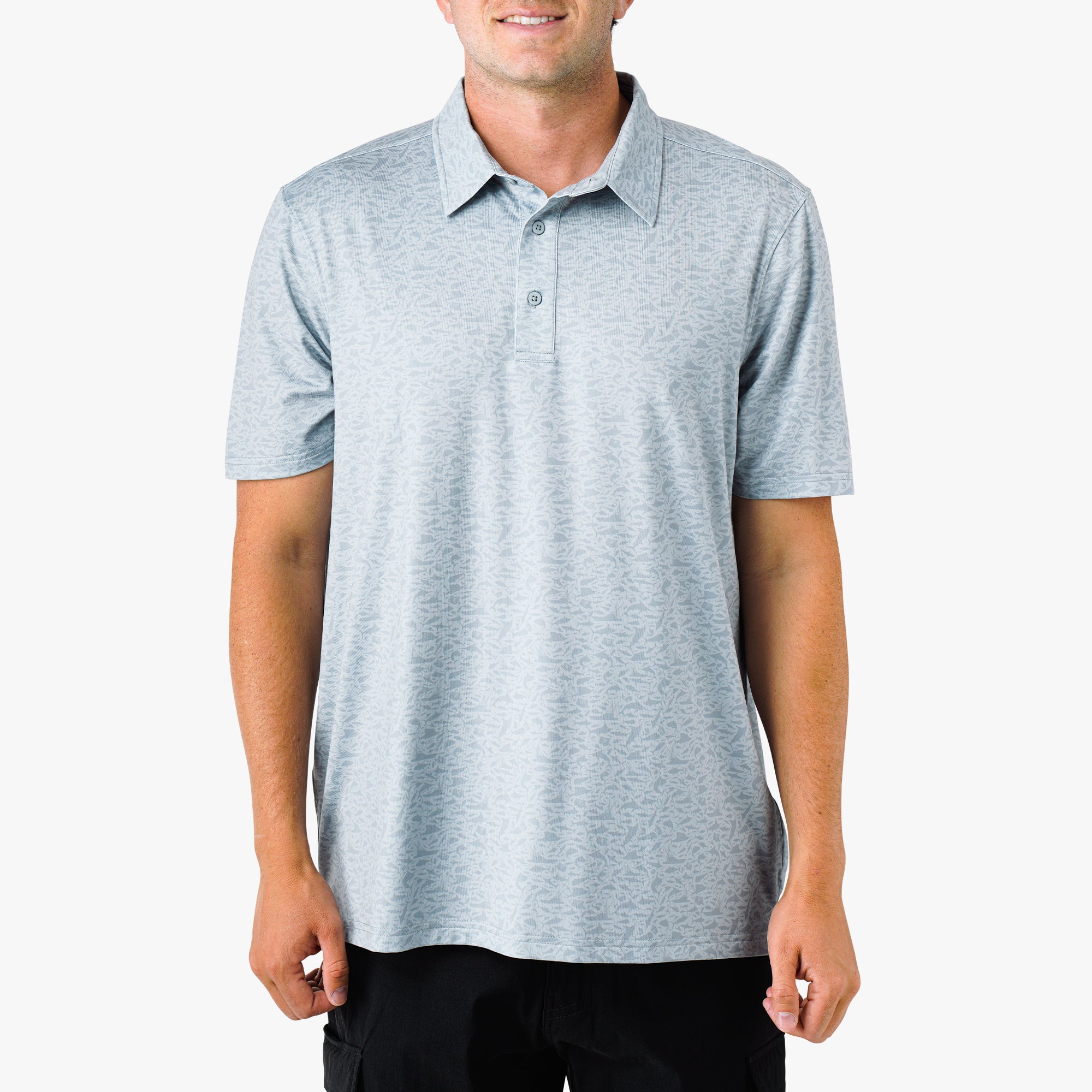 Cypress Printed Performance Polo Shirt - Image 6