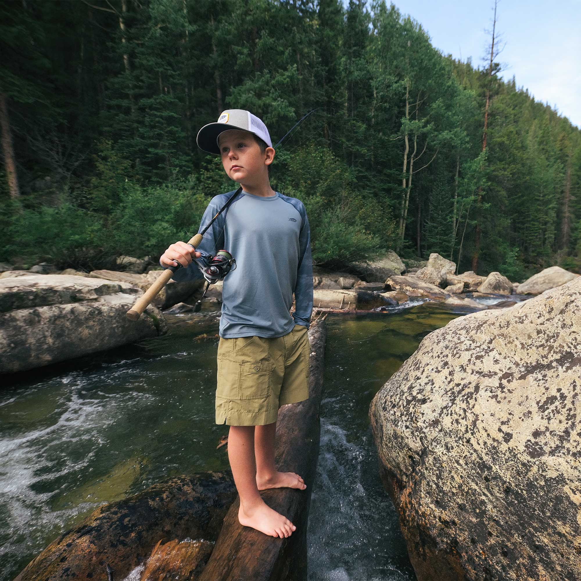 Youth Tactical Camo LS Performance Shirt - Image 14